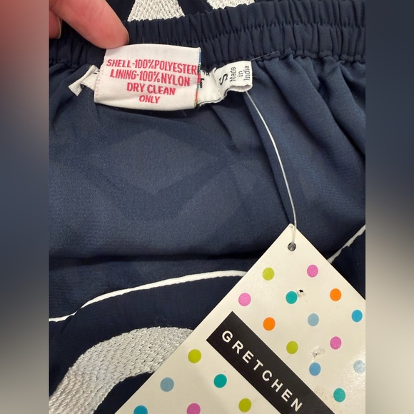 Gretchen Scott Navy & White Strapless Embroidered Dress Cover Up - Picture 5 of 5